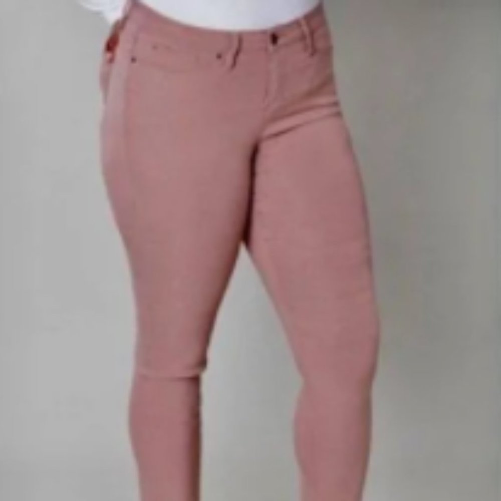 Ankle Length Super-Stretch skinny mid-rise jeans